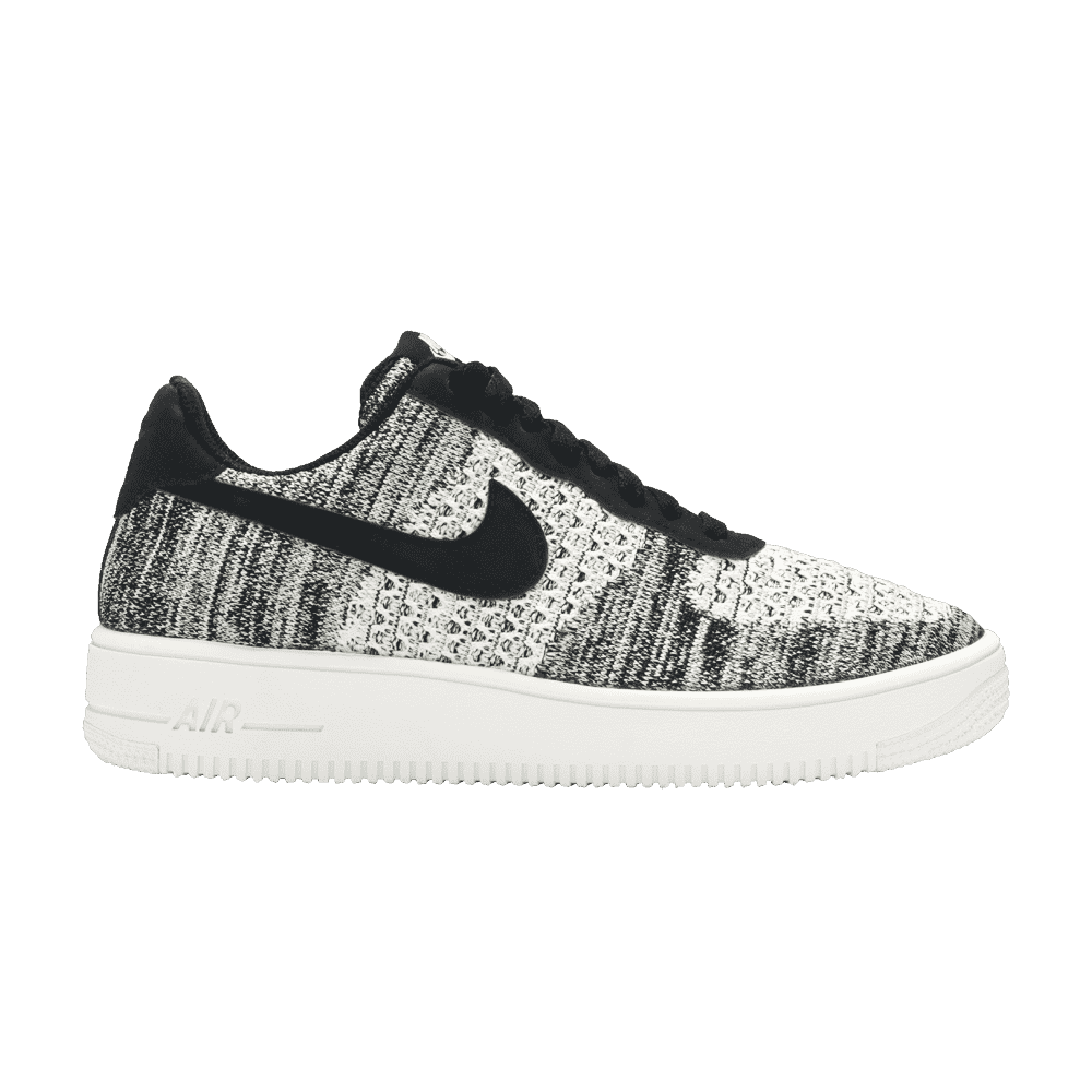 Nike Air Force 1 Flyknit 2 Czarny Czysty Platyna
