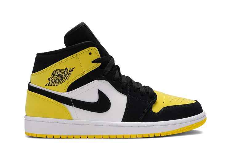Air Jordan 1 Mid Yellow Toe Black