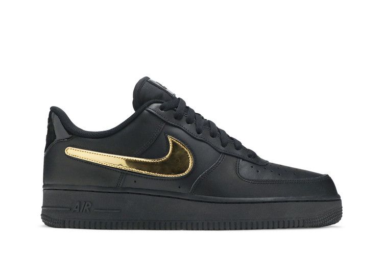 Nike Air Force 1 Low 07 LV8 Removable Swoosh - Black Gold - Nike Sneaker, Detailansicht 3