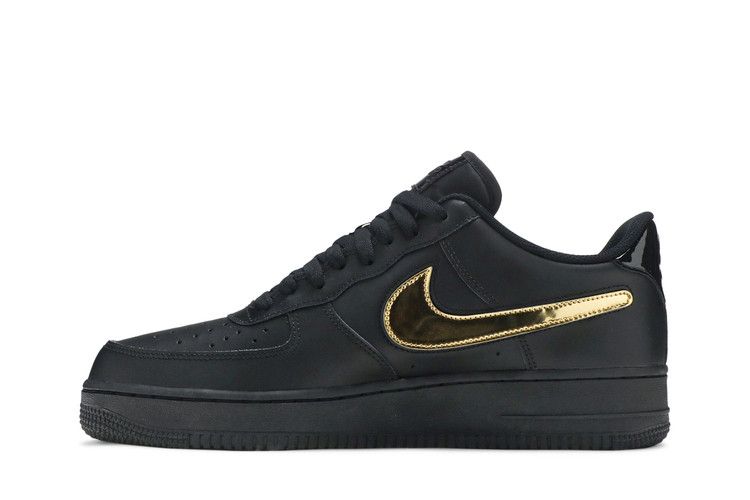 Nike Air Force 1 Low 07 LV8 Removable Swoosh - Black Gold - Nike Sneaker, Detailansicht 5