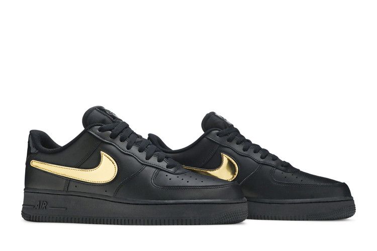 Nike Air Force 1 Low 07 LV8 Removable Swoosh - Black Gold - Nike Sneaker, Detailansicht 10