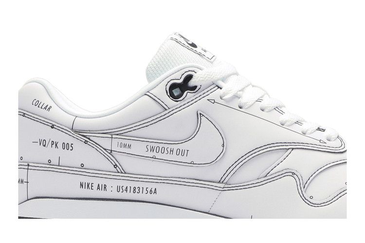 Nike Air Max 1 Sketch To Shelf - White - Nike Sneaker, Detailansicht 4