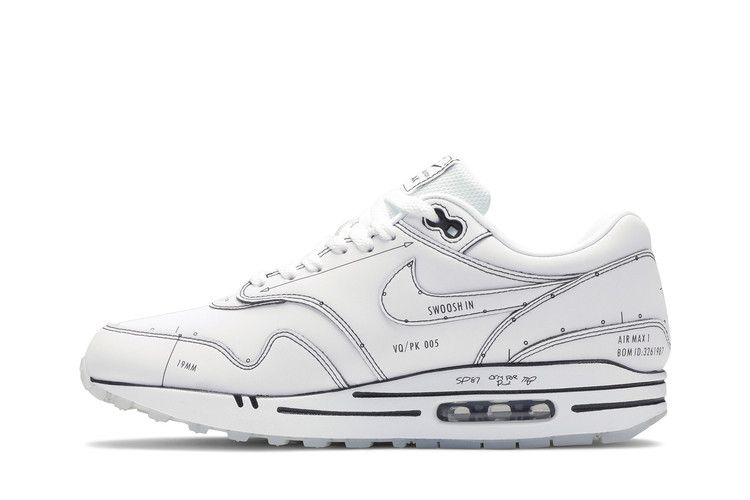 Nike Air Max 1 Sketch To Shelf - White - Nike Sneaker, Detailansicht 5