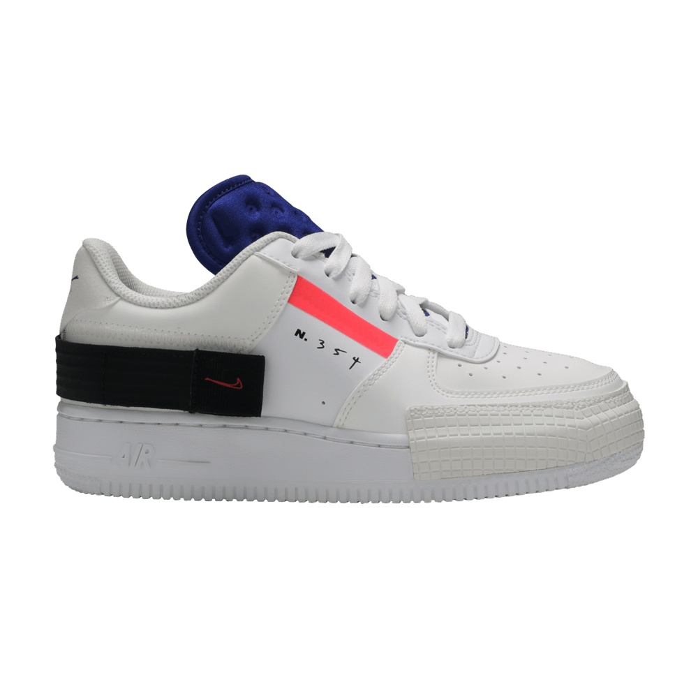 Nike Air Force 1 Low Drop Type GS Summit White - Nike Sneaker, Detailansicht 2