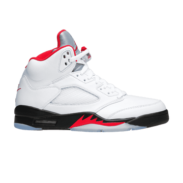 Air Jordan 5 Retro Fire Red Silver Tongue - Air Jordan Sneaker