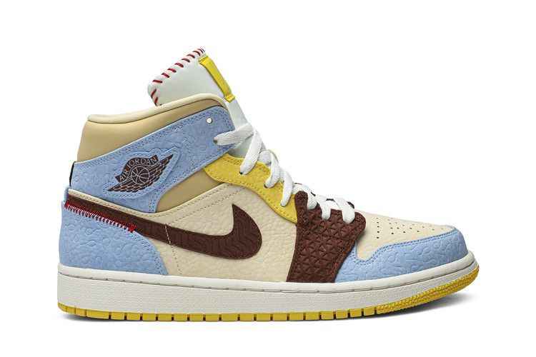 Air Jordan 1 Mid SE Fearless Maison Chateau Rouge