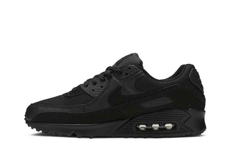Nike Air Max 90 Triple Black - Nike Sneaker, Detailansicht 4