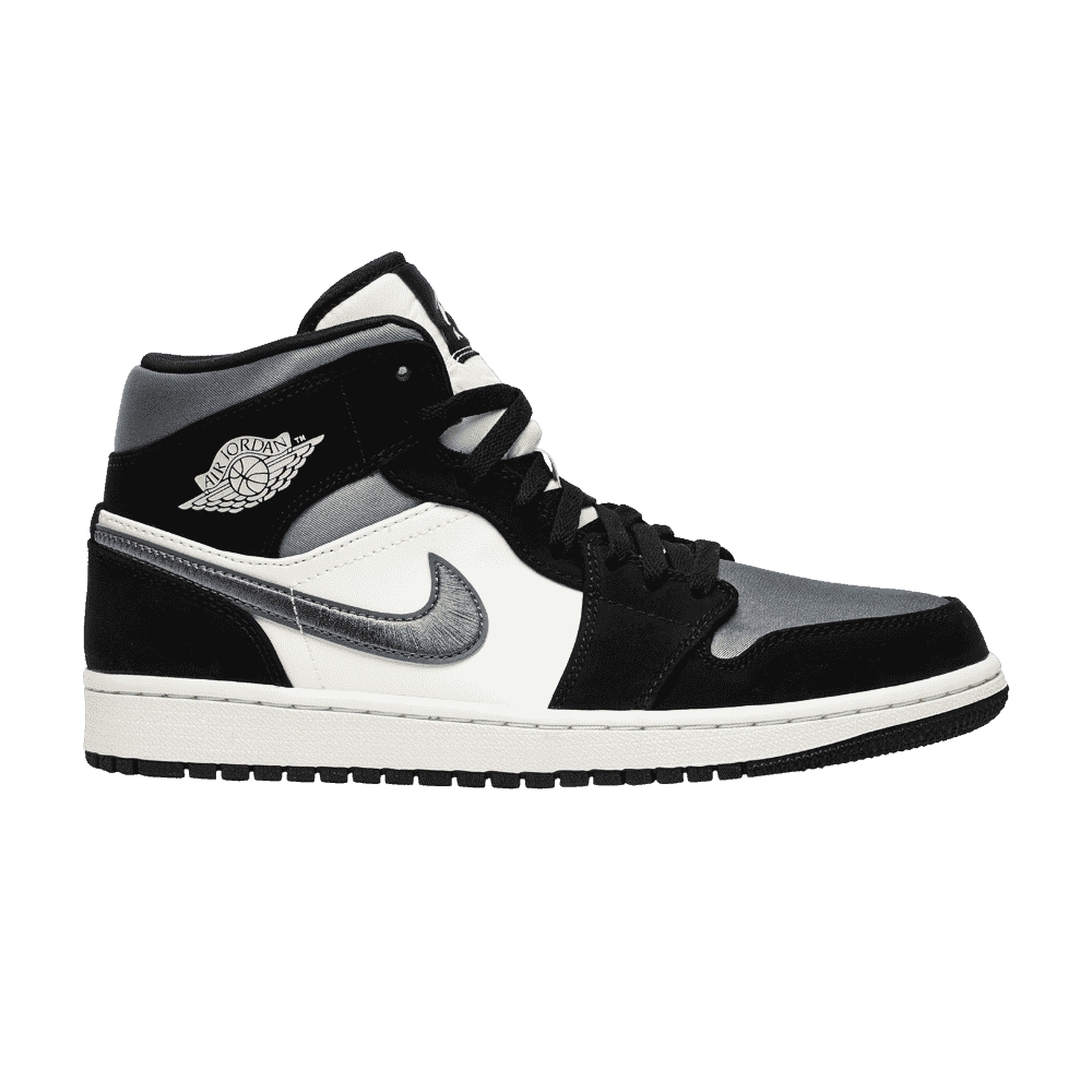 Air Jordan 1 Mid Satin Grey Toe - Air Jordan Sneaker