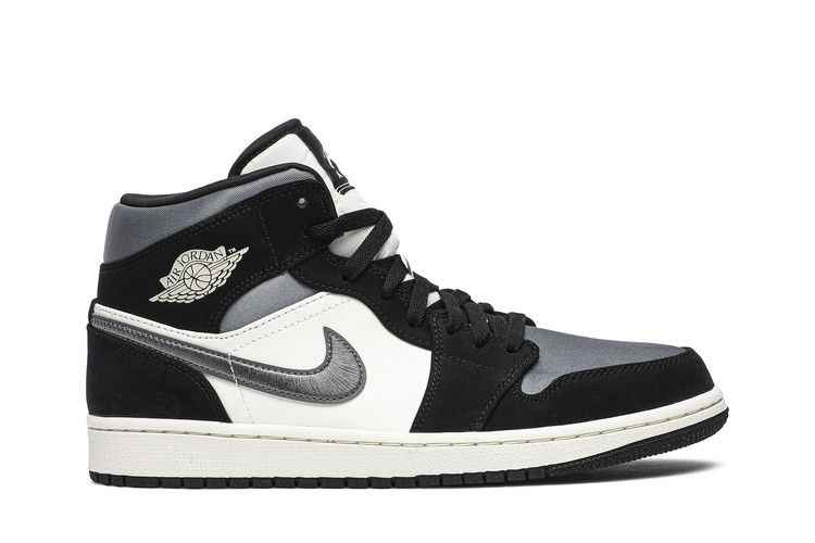 Air Jordan 1 Mid Satin Grey Toe