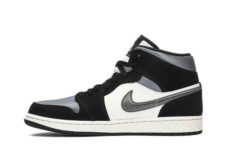 Air Jordan 1 Mid Satin Grey Toe - Air Jordan Sneaker, Detailansicht 4