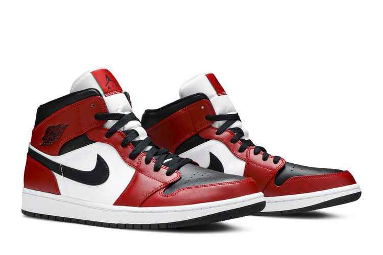 Air Jordan 1 Mid Chicago Toe - Air Jordan Sneaker, Detailansicht 9