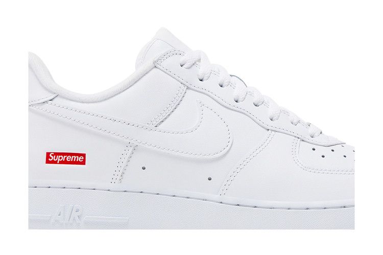 Supreme x Air Force 1 Low Box Logo - White - Nike Sneaker, Detailansicht 3