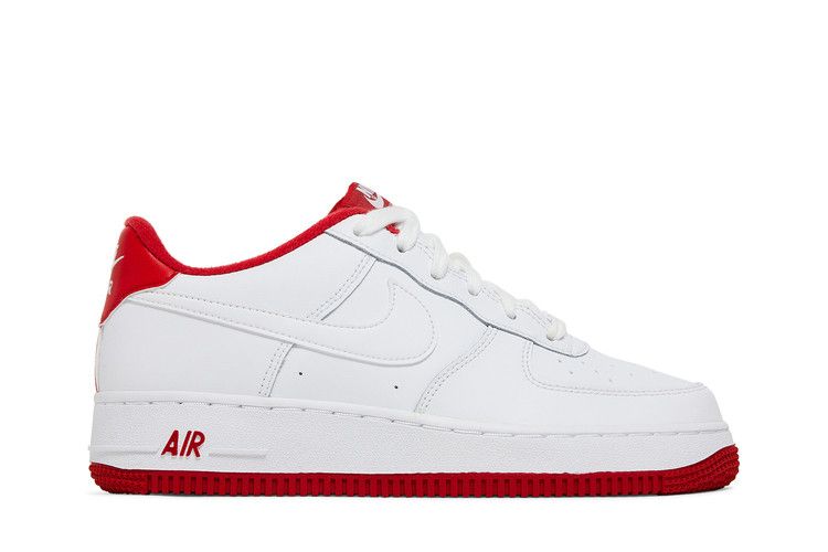Nike Air Force 1 GS White University Red - Nike Sneaker, Detailansicht 3