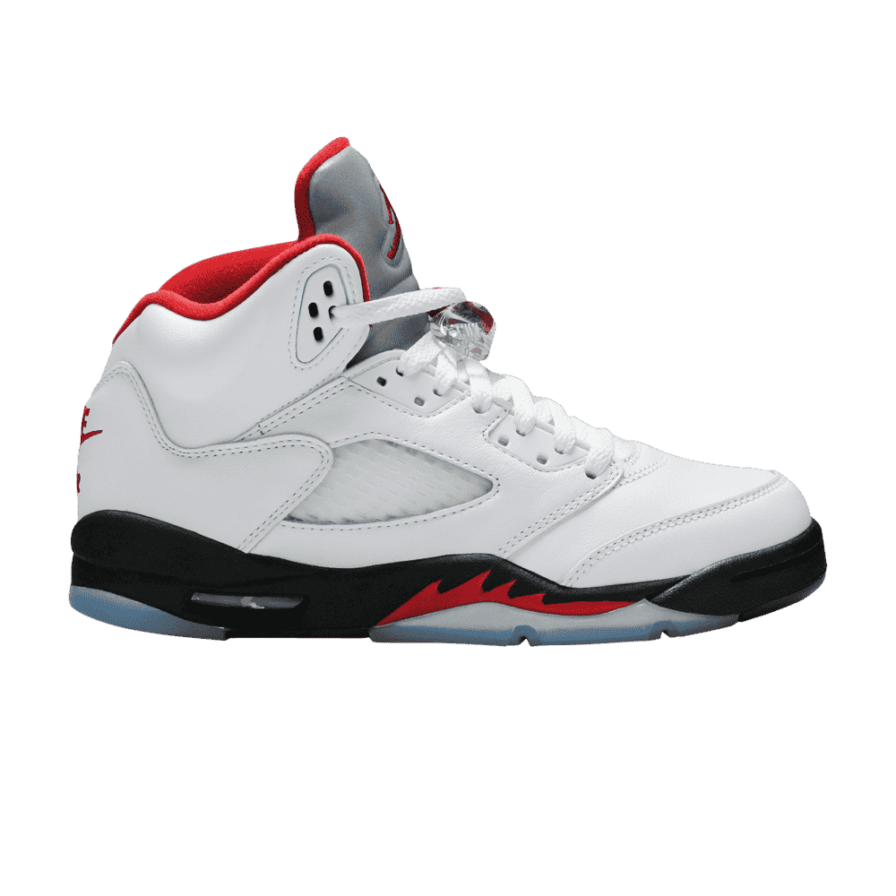 Air Jordan 5 Retro Fire Red Silver Tongue (GS)