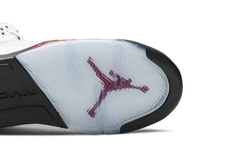 Air Jordan 5 Retro Fire Red Silver Tongue (GS) - Air Jordan Sneaker, Detailansicht 6
