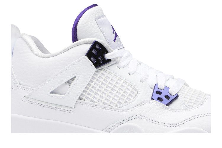 Air Jordan 4 Retro GS Purple Metallic - Air Jordan Sneaker, Detailansicht 4