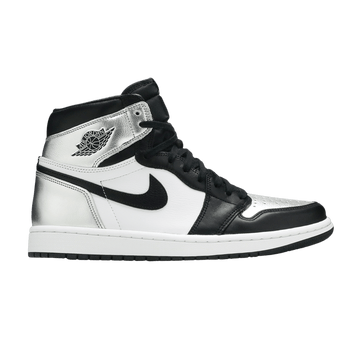 Air Jordan 1 Retro High con puntera plateada