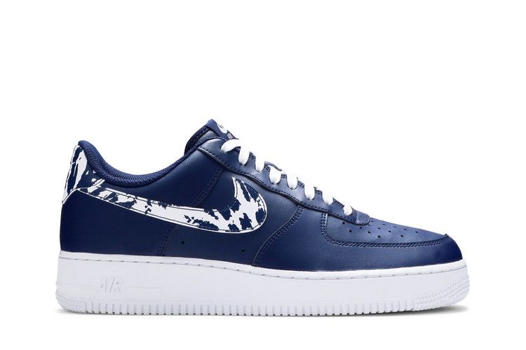 Nike Air Force 1 Low Camo Swoosh - Blue Void - Nike Sneaker, Detailansicht 3