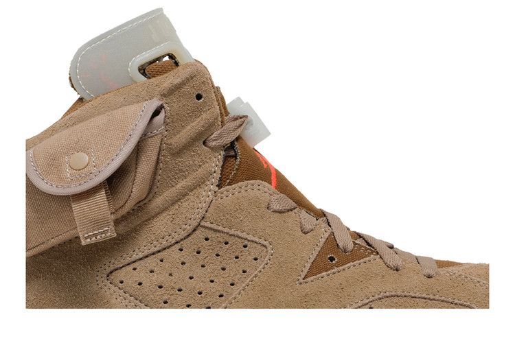 Travis Scott x Air Jordan 6 Retro British Khaki - Air Jordan Sneaker, Detailansicht 4