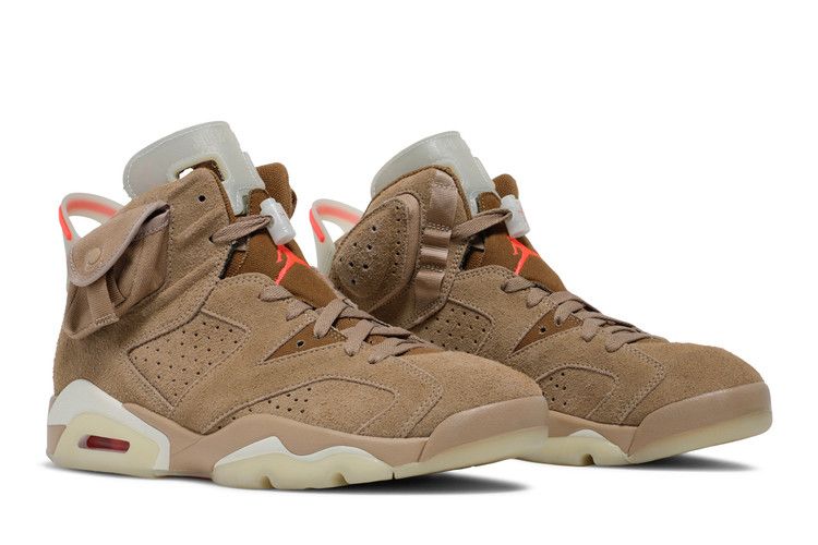 Travis Scott x Air Jordan 6 Retro British Khaki - Air Jordan Sneaker, Detailansicht 10