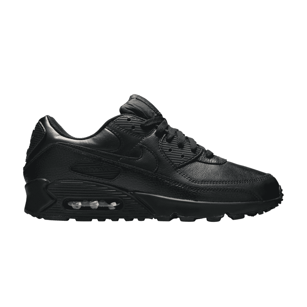 Nike Air Max 90 Leather Triple Black - Nike Sneaker