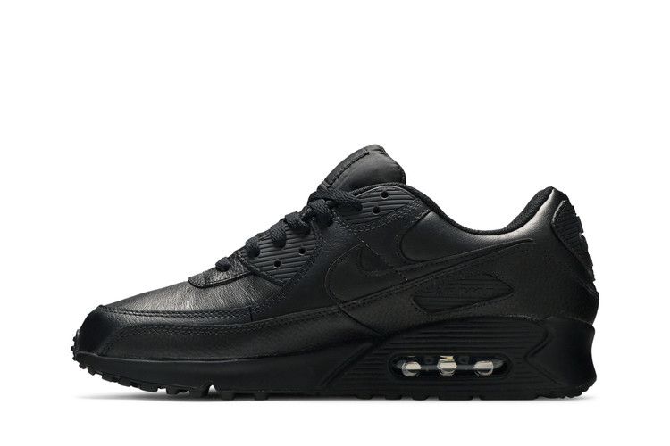 Nike Air Max 90 Leather Triple Black - Nike Sneaker, Detailansicht 5