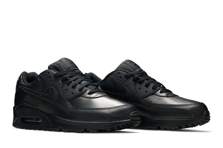 Nike Air Max 90 Leather Triple Black - Nike Sneaker, Detailansicht 10