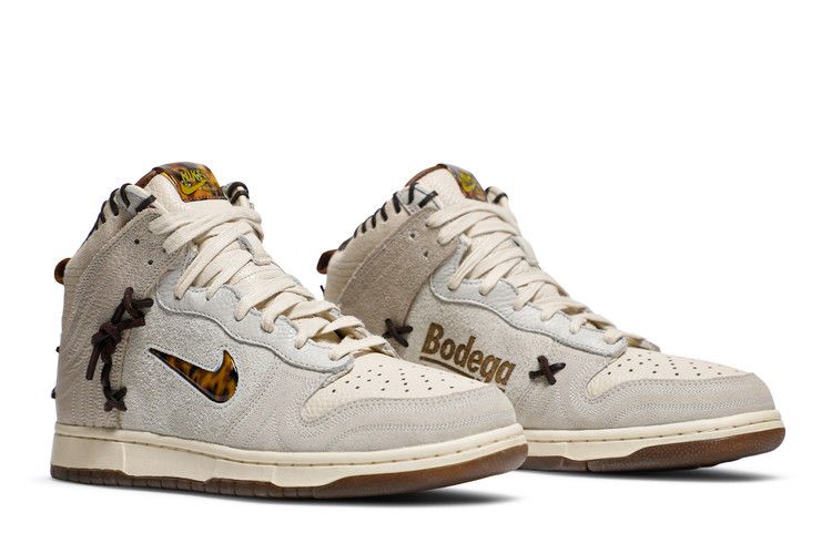 Bodega x Nike Dunk High Friends & Family - Nike Sneaker, Detailansicht 10