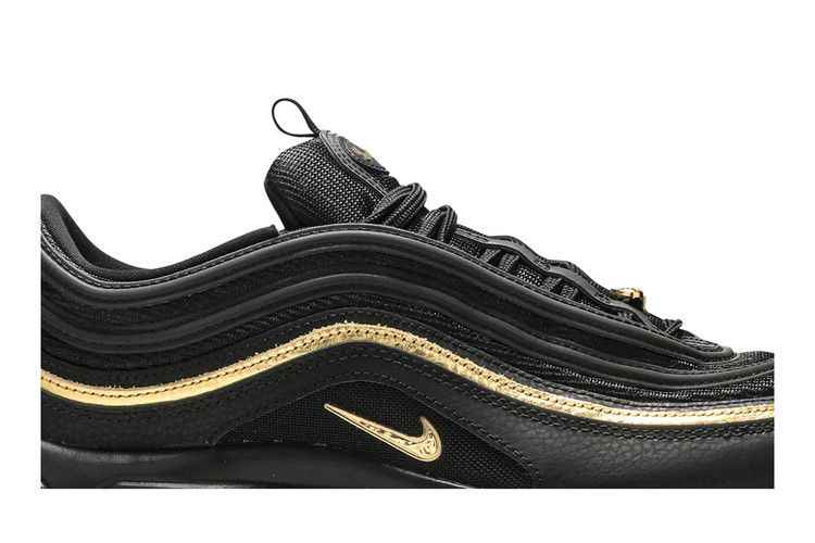 Nike Air Max 97 Black Metallic Gold - Nike Sneaker, Detailansicht 3