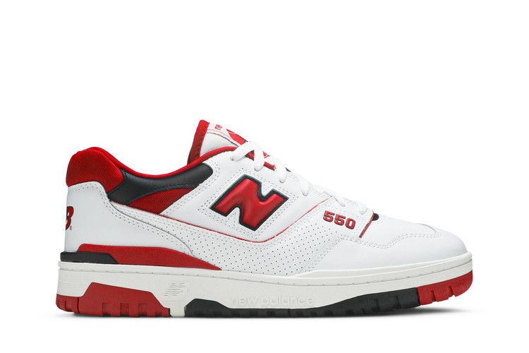 New Balance 550 White Red - New Balance Sneaker, Detailansicht 2