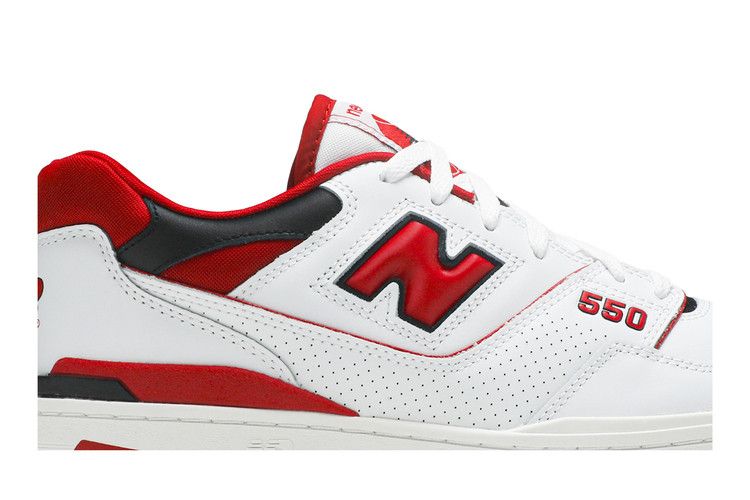 New Balance 550 White Red - New Balance Sneaker, Detailansicht 3