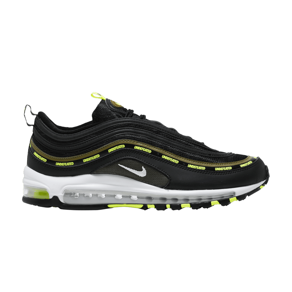 Undefeated x Nike Air Max 97 Black Volt - Nike Sneaker, Detailansicht 2
