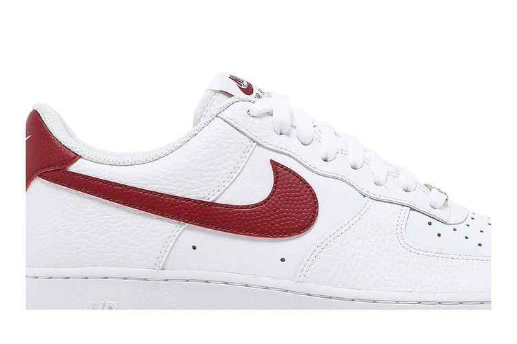 Nike Air Force 1 Low White Team Red - Nike Sneaker, Detailansicht 3