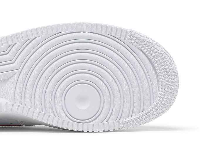 Nike Air Force 1 Low White Team Red - Nike Sneaker, Detailansicht 6