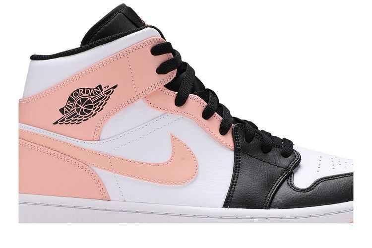 Air Jordan 1 Mid Arctic Orange Black Toe - Air Jordan Sneaker, Detailansicht 3