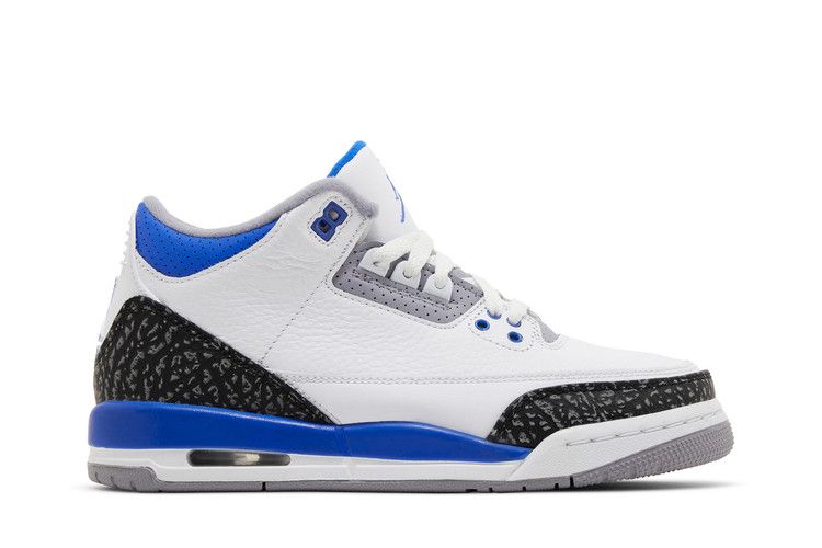 Air Jordan 3 Retro GS Racer Blue - Air Jordan Sneaker, Detailansicht 3