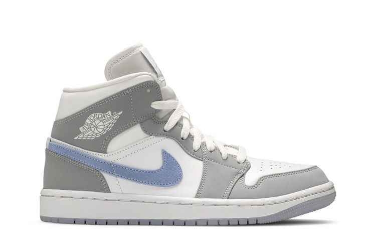 Air Jordan 1 Mid Wolf Grey Aluminum - Air Jordan Sneaker