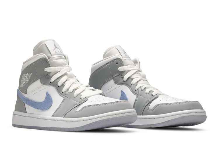 Air Jordan 1 Mid Wolf Grey Aluminum - Air Jordan Sneaker, Detailansicht 9