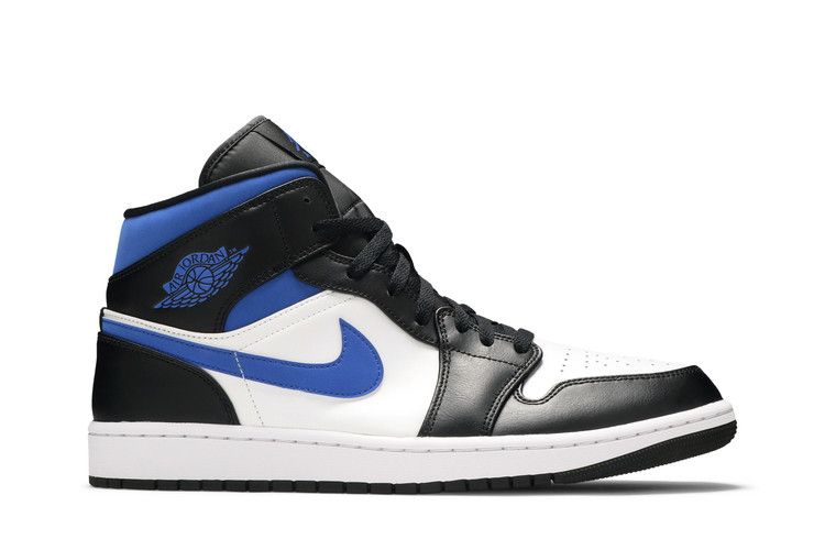 Air Jordan 1 Mid White Black Royal - Air Jordan Sneaker