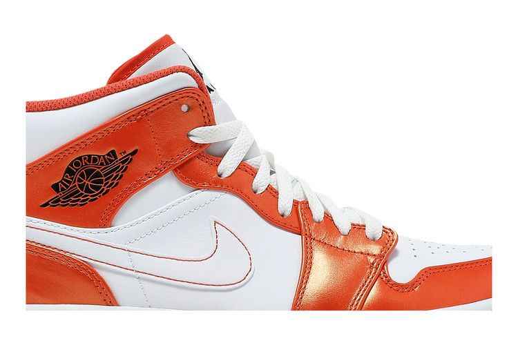 Air Jordan 1 Mid Metallic Orange - Air Jordan Sneaker, Detailansicht 3