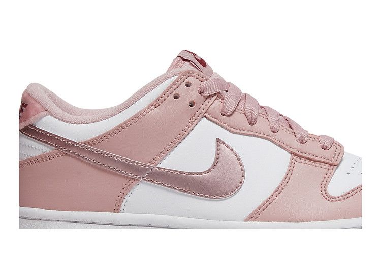 Nike Dunk Low Pink Velvet (GS) - Nike Sneaker, Detailansicht 3