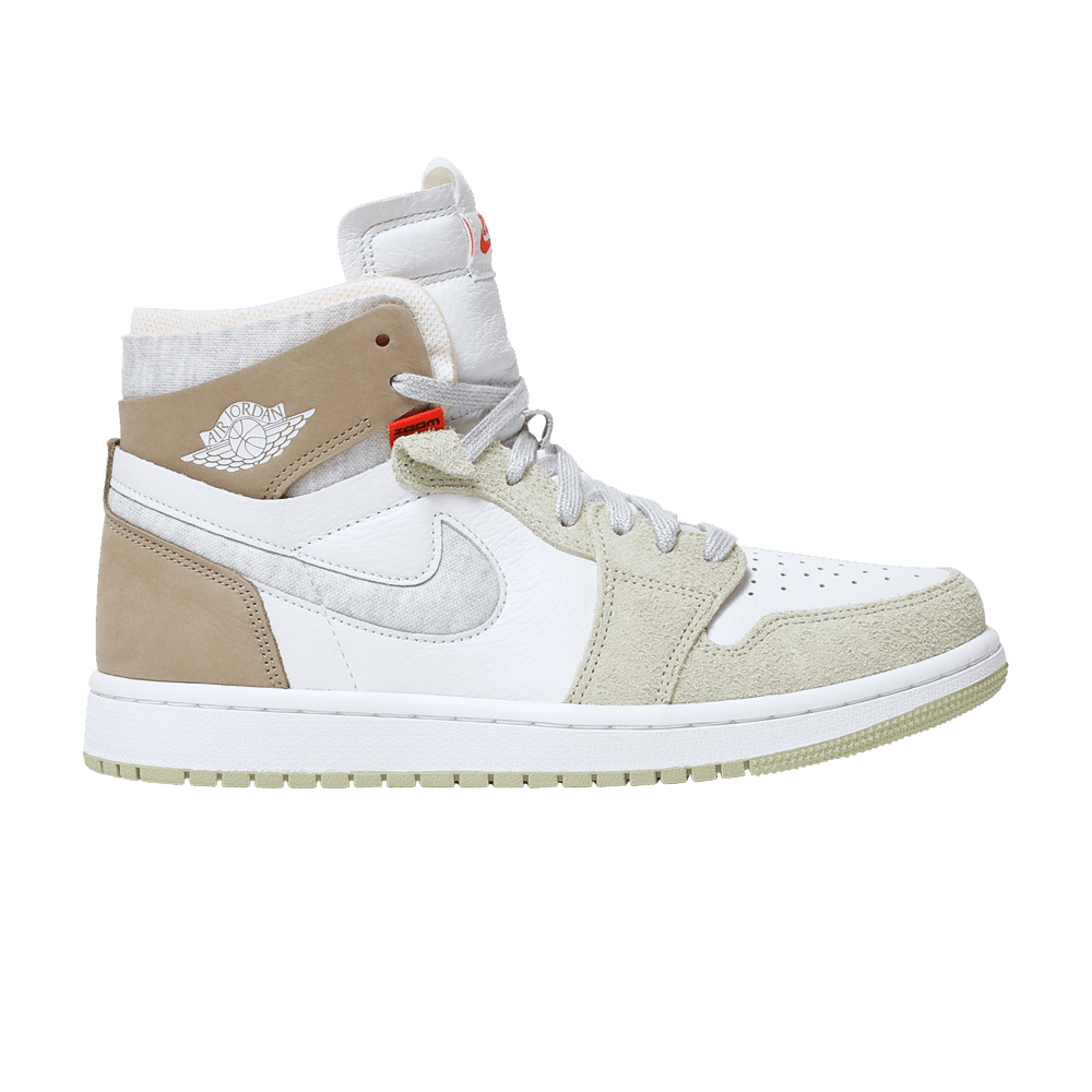 Wmns Air Jordan 1 High Zoom Comfort Olive Aura - Air Jordan Sneaker
