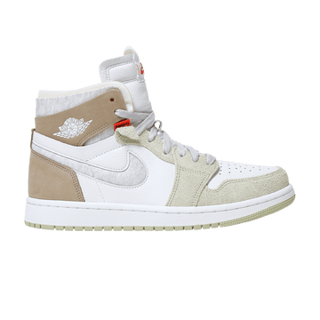Wmns Air Jordan 1 High Zoom Comfort Olive Aura - Air Jordan Sneaker