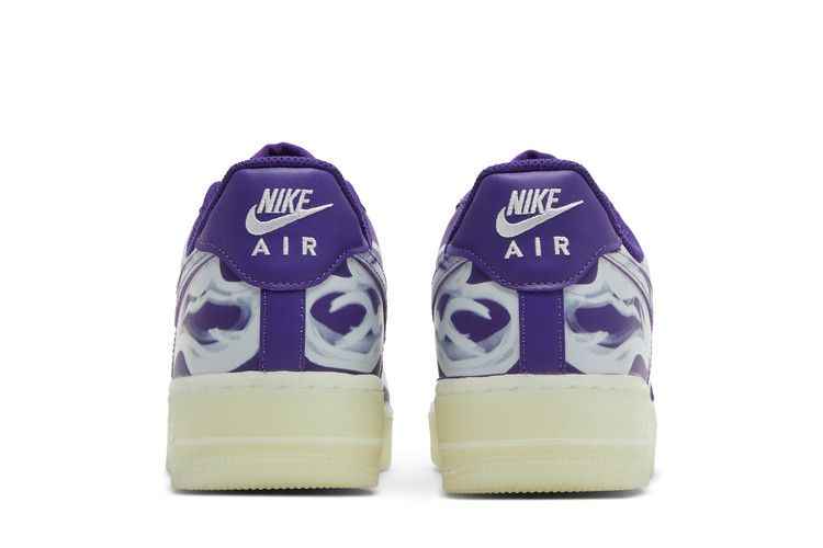 Nike Air Force 1 Low '07 QS Purple Skeleton Halloween - Nike Sneaker, Detailansicht 7