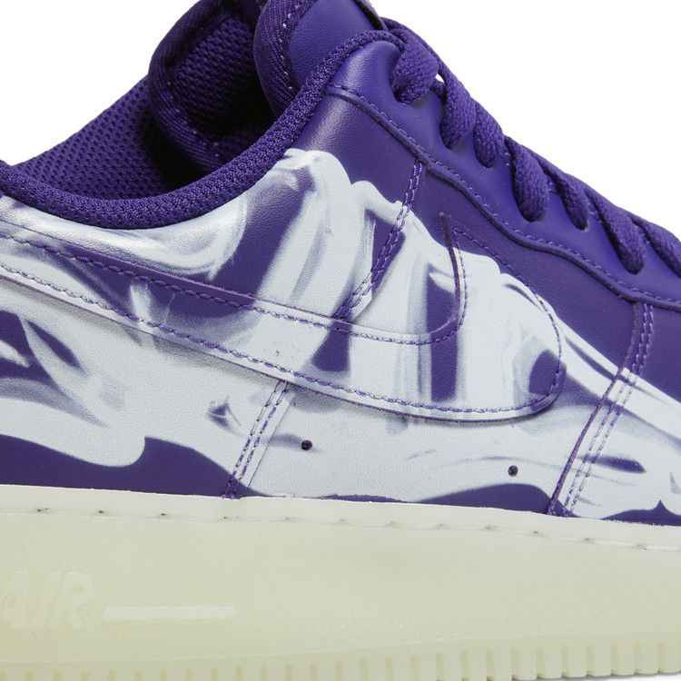 Nike Air Force 1 Low '07 QS Purple Skeleton Halloween - Nike Sneaker, Detailansicht 10