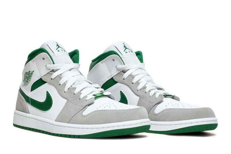 Air Jordan 1 Mid SE Grey Green - Air Jordan Sneaker, Detailansicht 9
