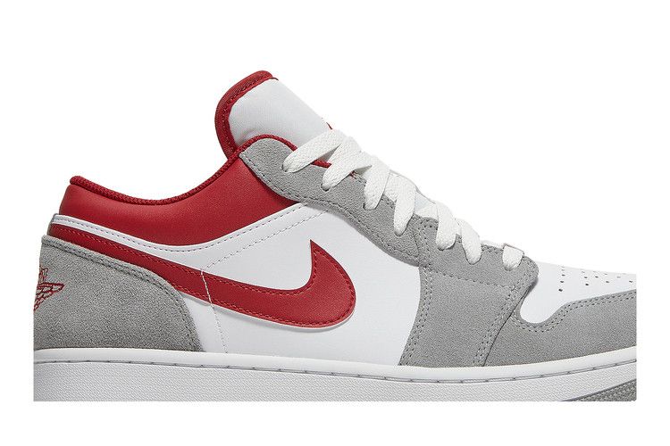 Air Jordan 1 Low SE Light Smoke Grey Gym Red - Air Jordan Sneaker, Detailansicht 3