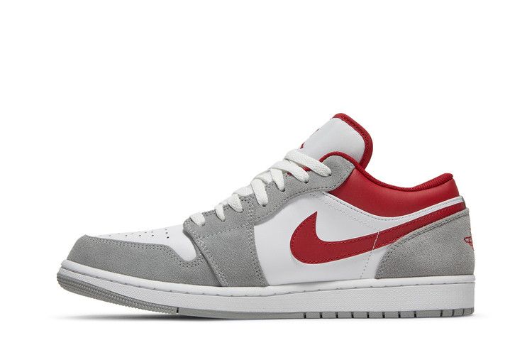 Air Jordan 1 Low SE Light Smoke Grey Gym Red - Air Jordan Sneaker, Detailansicht 4