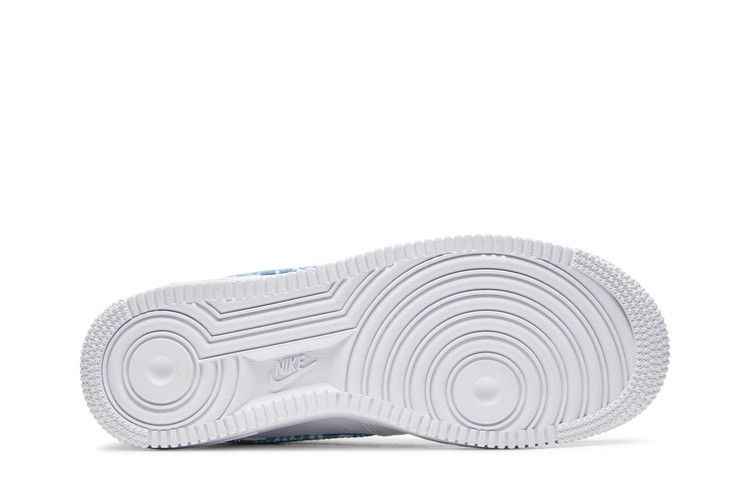 Nike Air Force 1 Low '07 Essential White Worn Blue Paisley - Nike Sneaker, Detailansicht 5