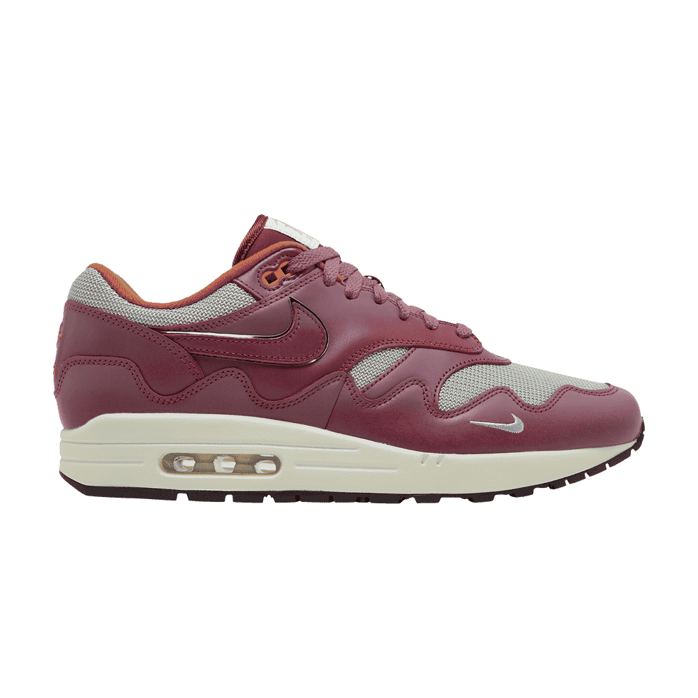 Air Max 1 Patta Fale Ruch Maroon